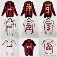 ราคา เสื้อบอลย้อนยุค เสื้อบอลราคาถูก 06/07AC Milan Football Jersey Retro Jersey Kacaine Zaki Martini Long Sleeve Short Sleeve Printing Jersey (44370336678)