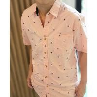 ราคา เสื้อเชิ้ตแขนสั้น คอปก ผ้า Oxford ลายคิวปิด สีโอรส มีถึงไซส์ 4XL แจกโค้ด NEWJARA0000 ลด อีก80 (1847771622)