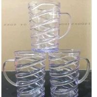 ราคา ถ้วยอะคริลิคสกรู 400 มล. / ถ้วยน้ําดื่มอะคริลิคใส / ถ้วยจับ (43555715574)