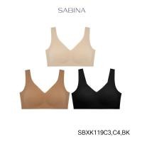 ราคา (SET 3 ชิ้น) SABINA เสื้อชั้นในคละสี บราตะขอหลัง รุ่น Soft Collection รหัส SBXK119/NBK24007/NBD24006 (24818943451)