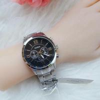 ราคา Fossil Flynn Black Chronograph Dial Quartz Stainless Steel Watch (2333738644)