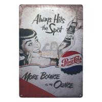 ราคา ป้ายสังกะสีวินเทจ Always Hits the Spot, Pepsi Cola (909208620)