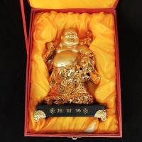 ราคา พระสังกัจจายน์ แบกถุงทองถือน้ำเต้า พร้อมกล่องผ้าไม้สวยงาม ของตกแต่งบ้านขนาด8นิ้ว富贵佛弥勒佛 (4096604093)