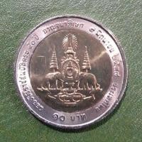 ราคา เหรียญ 10 บาท สองสี ที่ระลึก พระราชพิธีกาญจนาภิเษก ไม่ผ่านใช้ UNC พร้อมตลับ (24515974418)