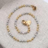 ราคา สร้อยข้อเท้าทองสองกษัตริย์ ทอง 18k ทองคำขาว ตัดลายทั้งเส้น (404894484)