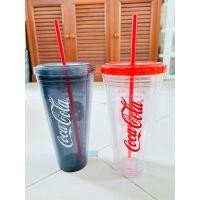 ราคา Coca-Cola แก้วน้ำพลาสติกใส มีให้เลือก 2 สี ดำ แดง สินค้าพรีเมี่ยม Coke (สินค้ามือสอง ของเก่าสะสม) (27105102497)