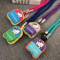 ราคา HELINYUE Sanrio Hello Kitty กระเป๋าใส่เหรียญ Cross-body เชือกโทรศัพท์มือถือกรณีเก็บแขวนคอกล้อง CCD Key Anti-lost Lanyard TH (43611936425)