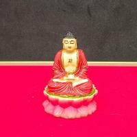 ราคา พระยูไล อมิตพุทธเจ้า (阿彌陀佛) ทรงจีวรสีกรักแดงลงสีสวยงาม สูง 2 นิ้ว เหมาะสำหรับตั้งหน้ารถ (24363589702)