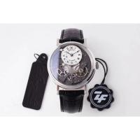 ราคา ZF โรงงานวินเทจผู้ชายนาฬิกามือสอง Breguet handed-up Series 7097bb/G1/9wu สายหนังลูกวัวอัตโนมัติ40mm (25435205772)