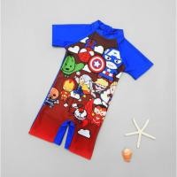 ราคา ชุดว่ายน้ำ บอดี้สูท แขนสั้น ขาสั้น ลาย ซุปเปอร์ฮีโร่ มาเวล สีฟ้า (4542426130)
