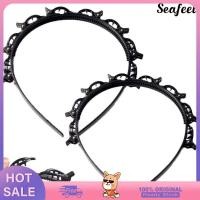 ราคา [COD]❤2 ชิ้นผม Hoop Double-Layered Hollow ถักออกแบบแถบคาดศีรษะคลิป Bangs จัดแต่งทรงผมเครื่องมือ Clip-in ถักแถบคาดศีรษะ (28489087421)