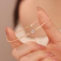 ราคา Seiko สร้อยข้อมือลูกปัดสีสวย Niche Moissanite สไตล์หรูหราและประณีต ออกแบบมาสำหรับโทนสีทองของพระอาทิตย์ลับขอบฟ้า สวมได้ในทุกโอกาส (41064222443)