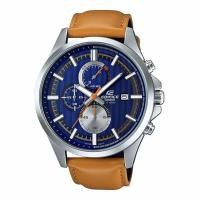 ราคา Casio Edifice นาฬิกาข้อมือผู้ชาย สายหนัง รุ่น EFV-520L-2A (2065016852)