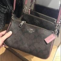 ราคา พร้อมส่ง COACH F58321 MESSICO TOP HANDLE POUCH IN SIGNATURE (1211523453)