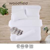 ราคา Woodfield ผ้าปูที่นอน ไม่รวมผ้านวม สี Classic White สัมผัสนุ่มลื่น ~ ส่งฟรี (23704235614)