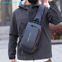 ราคา [MZ] กระเป๋าสะพายข้างผู้ชาย PU Leather Classic Anti-Theft Shoulder Bag Chest Bag Multifunctional For Men [TH] (26430671415)