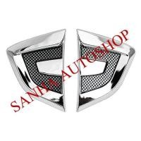 ราคา ครอบแก้มข้างโครเมียม Side Vent Toyota Vios และ Yaris ปี 2006,2007,2008,2009,2010,2011,2012,2013 รุ่นท๊อป (15109024086)