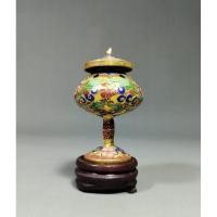 ราคา แจกันทองเหลืองถมปัด cloisone จิ๋ว (43351468377)