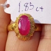 ราคา #1.85ct. #ทับทิมพม่าเผาเก่าเนื้อแก้ว #Natural Burma Ruby (16529971700)