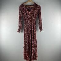 ราคา เดรส ยาว ลายดอก สีแดงเลือดนก (20717525233)