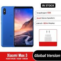 ราคา Xiaomi Mi Max 3 6.9 นิ้ว 6G RAM 128GB ROM ลายนิ้วมือใหม่ 4G สมาร์ทโฟน Android MAX3 โทรศัพท์มือสอง (24074814558)