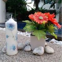 ราคา Premium เทียนหอม / เทียนแฟนซี / เทียน led - ดอกหญ้าสีฟ้า (2435034879)