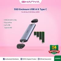 ราคา UGREEN ตู้ SSD M.2 Sata NGFF USB C 3.1 ความเร็วสูงสูงสุด 6Gbps 70533 (26541967093)