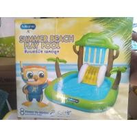 ราคา สระน้ำสไลด์เดอร์เอนฟา อุโมงค์และต้นมะพร้าวพ่นน้ำพุได้ (3832744200)