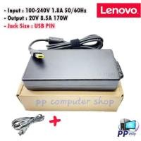 ราคา สายชาร์จสำหรับ Lenovo Adapter 20V/8.5A 170W หัว USB สายชาร์จ Lenovo Legion Y530-15ICH / Legion Y540 Y540-15IRH เลอโนโว่ (12486132003)