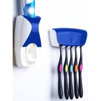 ราคา เครื่องบีบยาสีฟันอัตโนมัติพร้อมที่เก็บแปรงสีฟัน : สีน้ำเงิน (604776486)