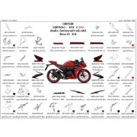 ราคา 64310-K45-TJ0ZA/แฟริ่งตัวกลางขวา/64410-K45-TJ0ZAแฟริ่งตัวกลางซ้าย/CBR150R (27165021585)