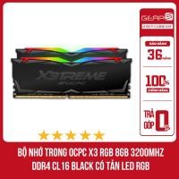 ราคา [เต็มภาษีมูลค่าเพิ่ม] RAM OCPC X3 RGB 8GB 3200MHz DDR4 CL16 สีดํา - 36 เดือน (41007272146)
