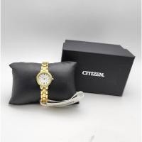 ราคา นาฬิกา CITIZEN WOMEN'S EW9592-57A ECO DRIVE WHITE DIAL GOLD TONE STAINLESS STEEL WATCH 23 MM พร้อมกล่อง (ใหม่มีตำหนิ) (28356810294)