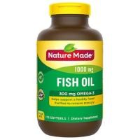 ราคา พร้อมส่ง Nature Made Fish Oil 1000 mg Softgels, 175 เม็ด (3604029416)