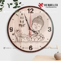ราคา นาฬิกาแขวนไม้สลักชื่อพระพุทธรูป-นาฬิกาไม้พิมพ์ชื่อข้อความโลโก้ภาพอัปยศขอ vf4 (26077769504)