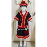 ราคา ชุดเสื้อ+กระโปรงเด็กแม้วดำไหมพรมแดง แต่งกระดิ่งเบอร์1-6 (1868448986)