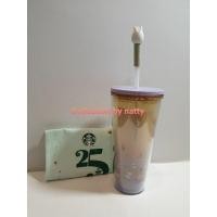 ราคา แก้วน้ำ starbucks ทัมเบลอร์พลาสติกลายดอกไม้ (19592286848)