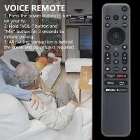 ราคา ใหม่ RMF-TX910U Voice Remote Control - สําหรับ Sony 2023 2024,TVs, Integrated Voice, Backlight และ Metal Case,เข้ากันได้กับXR-55A95L,77A95L. (26338087736)