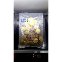 ราคา เหรียญยกถุง (100 เหรียญ) เหรียญ 2 บาท สีเหลือง ปี 2551 (ปีติดลำดับหายาก ลำดับ 2)ไม่ผ่านใช้ (21774121831)
