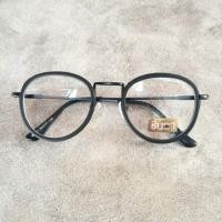 ราคา แว่นวินเทจ CHINTA กรอบแว่นตา Little Alex กรอบสีดำ ทรงกลมมนขนาดกลาง เลนส์ใส แข็งแรง นำไปตัดเลนส์สายตา ใส่ได้ ชาย หญิง (5242474158)