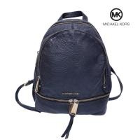 ราคา กระเป๋าเป้ Michael Kors 30S5GEZB1L Rhea Zip Leather Backpack, Medium Black สินค้ามือสองแบรนด์แท้ (28901352912)