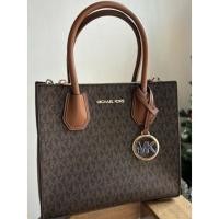 ราคา Michael Kors Mercer Medium Satchel Shoulder Messenger Bag MK Brown (27720125435)