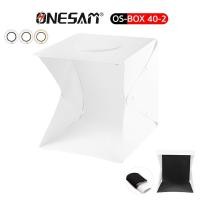 ราคา กล่องสตูดิโอถ่ายรูปสินค้า ONESAM รุ่น OS-BOX 40-2 ไฟ LED 3 in 1 ปรับได้ 3 โทนสี ขนาด 40x40x40 ซม. พับเก็บได้ พกพาสะดวก (6660812884)