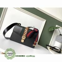 ราคา กระเป๋าสะพายข้าง GUCCI ขนาดเล็ก สีดำ สำหรับคุณหญิง Sylvie (44116097938)