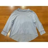 ราคา zara เเท้เสื้อเขิ้ตคอปาดผ้าcottonแบบเก๋กระดุมกระเป๋าเสื้ออยู่ด้านหลังชายเสื้อด้านหน้าสั้นหลังยาวสภาพดีมือสอง (26615563758)