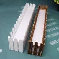 ราคา ราวบันไดขนาดเล็กไม้เนื้อแข็งรั้วสวนสีขาวดอกไม้แห้งดอกไม้เทียมรั้วไม้ตกแต่งดอกไม้ระเบียง (27121202033)