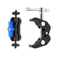 ราคา XT-XINTE Multi-Function Double Ball Head Bracket 360 Magic Arm Mount 1/4 "ขาตั้งกล้องอะแดปเตอร์สําหรับจอภาพไฟLEDสําหรับGoPro 13/DJI OSMO 360 กล้อง DSLR (13096590739)