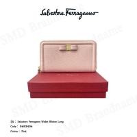 ราคา Salvatore Ferragamo กระเป๋าสตางค์ใบยาว รุ่น Salvatore Ferragamo Wallet Ribbon Long Code: 0683406 (14719395232)