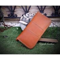 ราคา mayah.leather กระเป๋าตังใบยาวทรงซิปรอบผลิตจากหนังวัวฟอกฝาดอิตาลี 02 (2814770016)