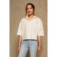 ราคา Mc Jeans แท้ 100 % (MC LADY ) PRODUCT ID : MWSZ108 เสื้อเชิ้ตผู้หญิง โอเวอร์ไซส์ ทรงครอป สีขาว ฿1,395.00 (20174394748)